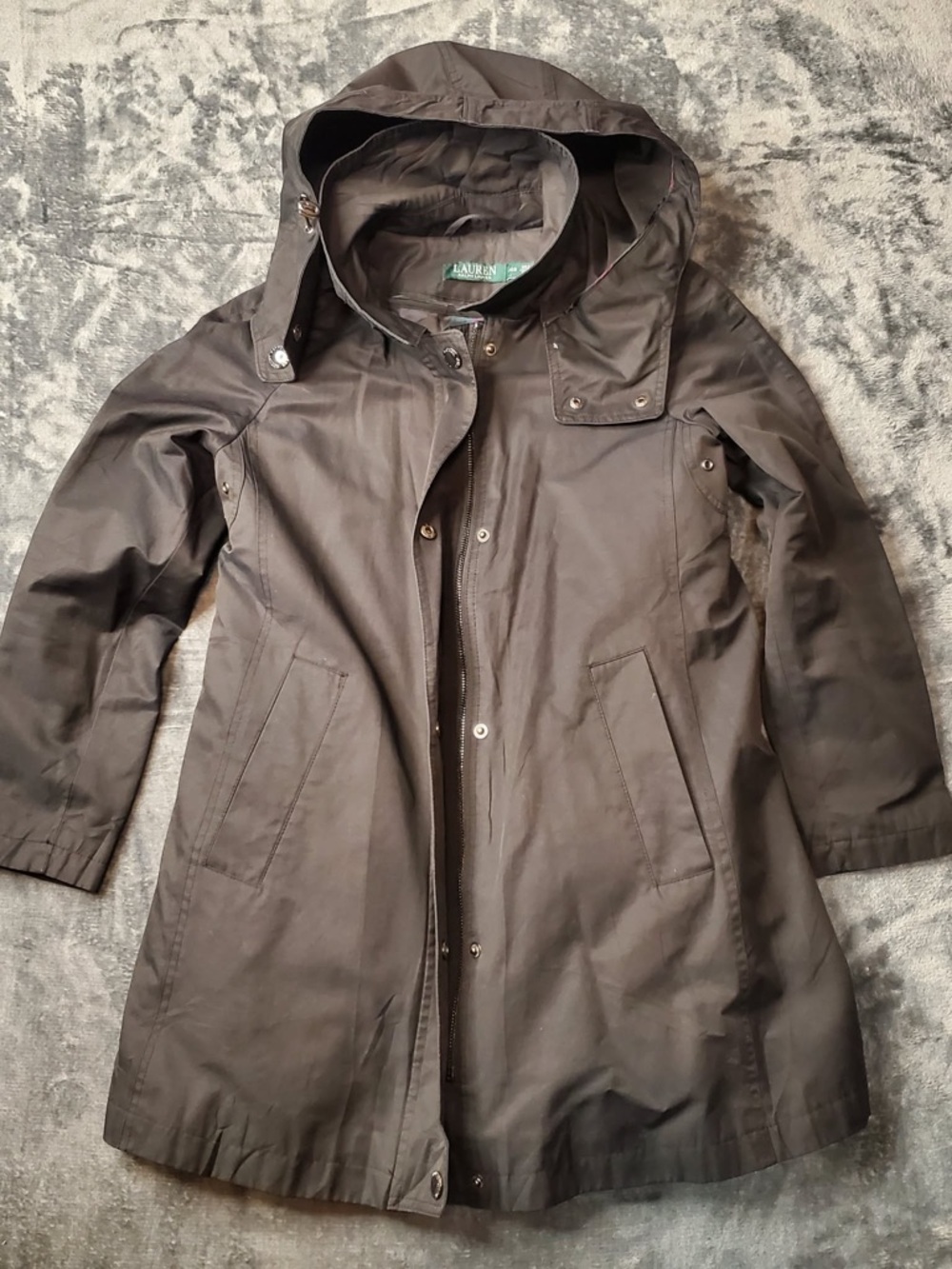 Lauren Ralph Lauren Hooded Raincoat - black